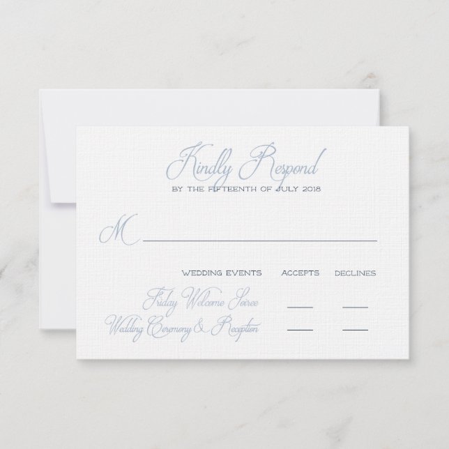 Letzte RSVP-Karte für Jessie RSVP Karte (Vorderseite)
