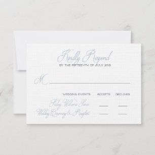 Letzte RSVP-Karte für Jessie RSVP Karte