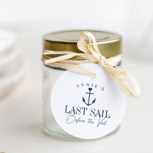 Letzte Segelpartie vor dem Schleier Nautical Jungg Geschenkanhänger
