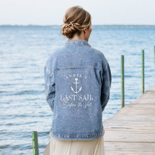 Letzte Segelpartie vor dem Schleier Nautical Jungg Jeansjacke