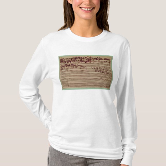 Letzte Seite der Kunst von Fugue, 1740s T-Shirt (Vorderseite)