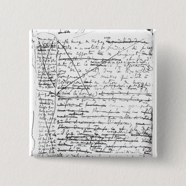 Letzte Seite 'eines La Recherche du Temps Perdu' Button (Vorderseite)