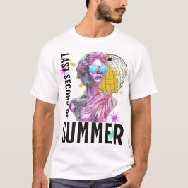 Letzte Sekunde Retro Vaporwave Statue T-Shirt