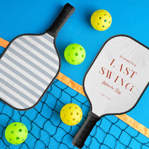 Letzte Swing-Braut Brautjungfer Junggesellinnenabs Pickleball Schläger