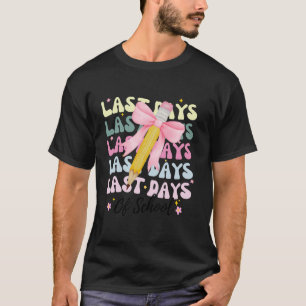 Letzte Tage der Schule Coquette Rosa Bow Mädchen F T-Shirt
