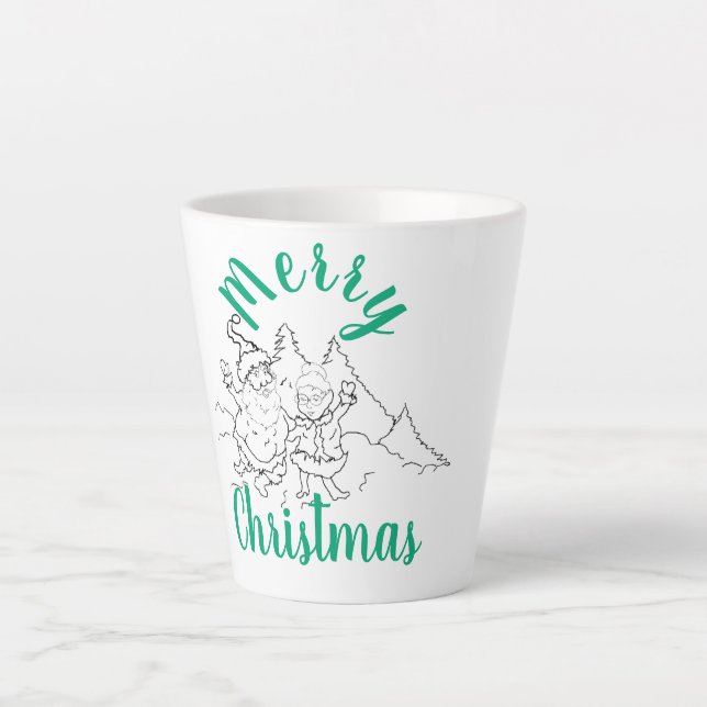 Letzte Tasse; Herr &amp; Frau Claus Milchtasse (Vorderseite)