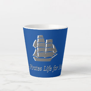 Letzte Tasse - Segelschiff mit Text