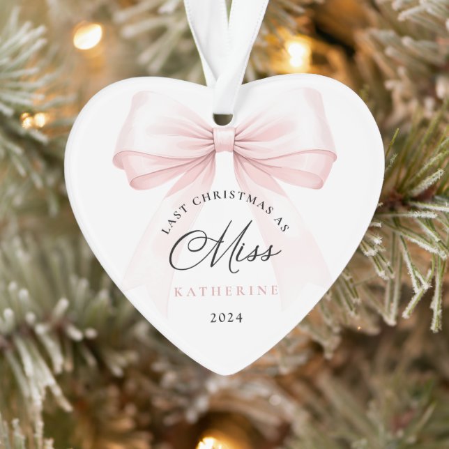 Letzte Weihnachten als Miss Heart Ornament (Baum)