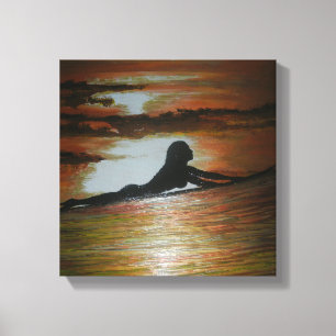 Letzte Welle Leinwanddruck