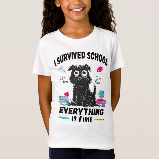 Letzten Schultag überlebte ich die Schule T-Shirt (Vorderseite)