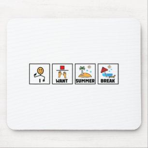 Letzten Schultag woll Sommerpause-Lehrer Mousepad