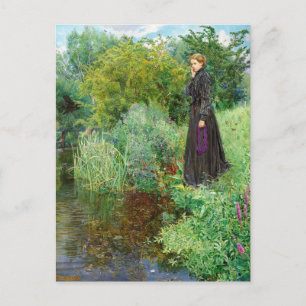 Letzten Sommer waren die Dinge grüner Byam Shaw Postkarte