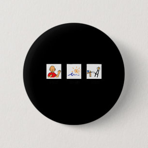 Letzten Tag habe ich die Sommerpause Gewollt Button