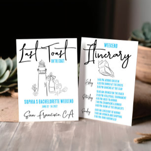 Letzten Toast am Junggeselinnen-Abschied des Küste Einladung