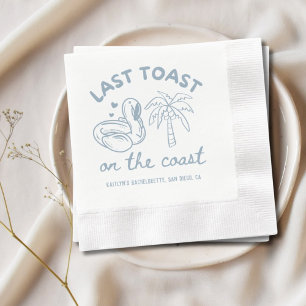 Letzten Toast am Junggeselinnen-Abschied Napkins Serviette