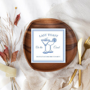 Letzten Toast am Party des Bachelorette-Wochenende Serviette