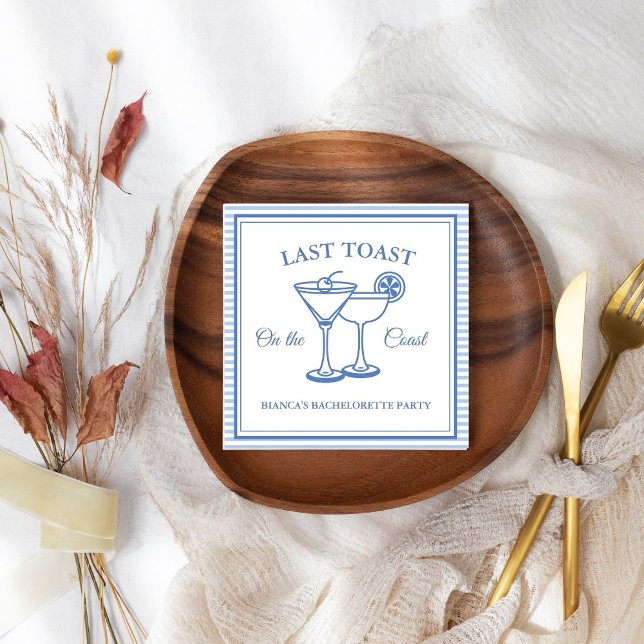 Letzten Toast am Party des Bachelorette-Wochenende Serviette (Von Creator hochgeladen)