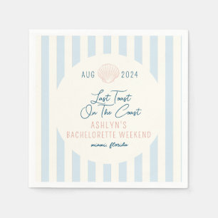 Letzten Toast an der Küste Bachelorette Napkins Serviette