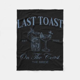 Letzten Toast an der Küste der Bride Beach Bachelo Fleecedecke