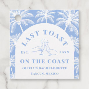 Letzten Toast an der Küste Strand Bachelorette Geschenkanhänger