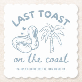 Letzten Toast auf dem Untersetzer des Junggeselinn