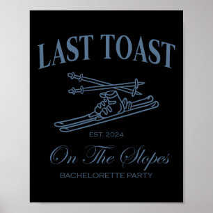 Letzten Toast auf den Pisten Chelor Ski Bridal Tei Poster