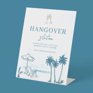 Letzten Toast auf der Küste Bachelorette Hangover- Sockelschild