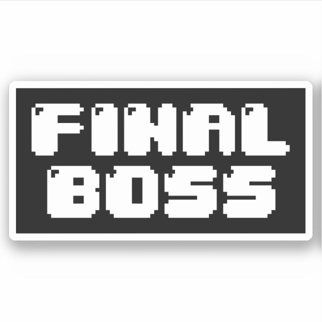 LETZTER BOSS-STICKER AUFKLEBER (Vorderseite)