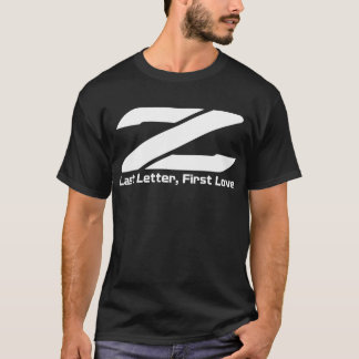 Letzter Buchstabe Z erste Liebe T-Shirt