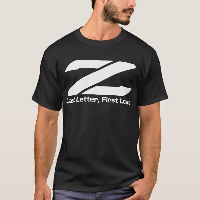Letzter Buchstabe Z erste Liebe T-Shirt (Vorderseite)