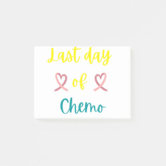 Letzter Chemo-Tag Post-it Klebezettel