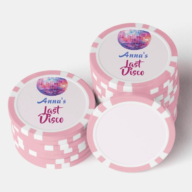 Letzter Disco-Junggeselinnen-Abschied | Poker Chip (Stapel)