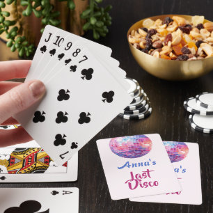 Letzter Disco-Junggesellinnenabschied   Poker Kart Spielkarten