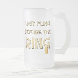 Letzter Fling vor der Ring-Tasse Mattglas Bierglas