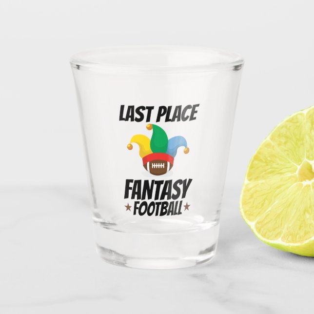 Letzter Platz Fantasy Football Schnapsglas (Vorderseite)