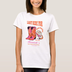 Letzter Ritt für die Braut Western Junggesellinnen T-Shirt