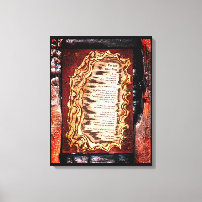 Letzter ruhiger Ort Leinwanddruck (Vorderseite)