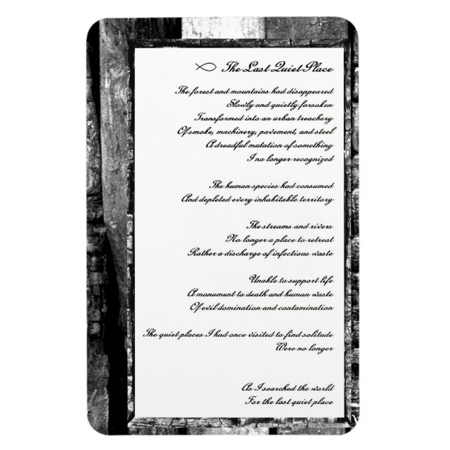 Letzter ruhiger Ort Magnet (Vertikal)