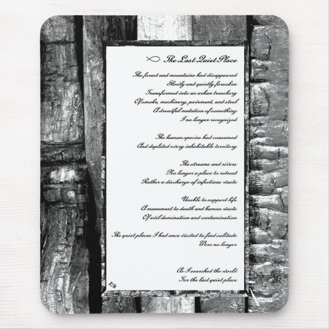 Letzter ruhiger Ort Mousepad (Vorne)