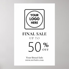 Letzter Sale | Rabatt für den Business Event-Logo- Poster