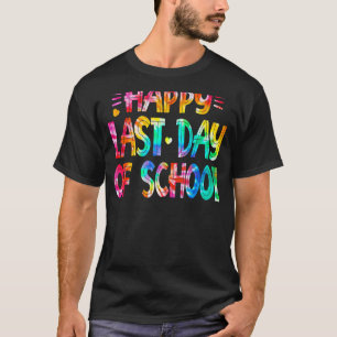 Letzter Schullehrer Gefärbte Krawatte Graduat T-Shirt