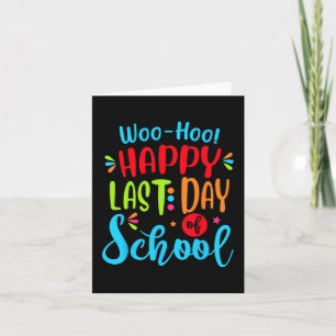 Letzter Schullehrer Schüler Abschluss Geschenk Karte