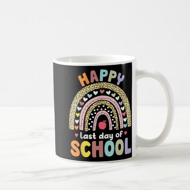 Letzter Schullehrertag Abschluss regnet Kaffeetasse (Rechts)