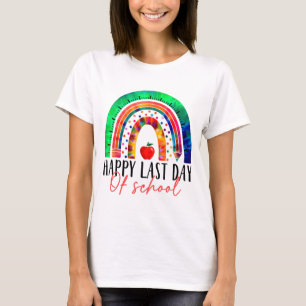 Letzter Schullehrertag Abschluss regnet T-Shirt