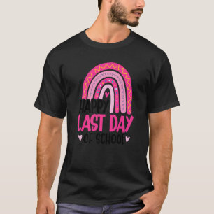 Letzter Schultag 2022 Rainbow Pink Teacher Kid G T-Shirt