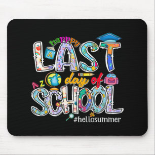 Letzter Schultag 2024 Hallo Sommer Jungen Mädchen  Mousepad
