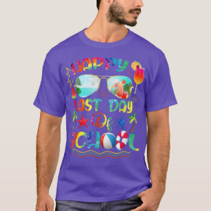Letzter Schultag für Lehrer der Gefärbte Krawatte T-Shirt