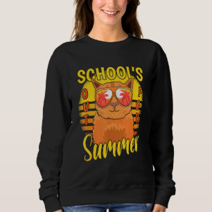 Letzter Schultag für Sommerferien Katze Sweatshirt