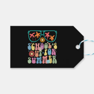 Letzter Schultag Groovy Schule ist für den Sommer Geschenkanhänger