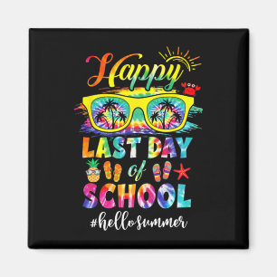 Letzter Schultag Hallo Sommer Lehrer Schüler Magnet